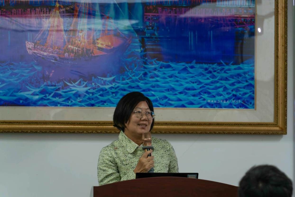 经理讲话 李开阳摄